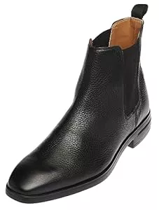 Bioflex Stiefel Elegante Herren Leder Chelsea Boots in braun/schwarz I Fußbett aus Memory Foam | optimale Dämpfung | Stiefel für Männer I Männer Stiefeletten | Größen 40-46