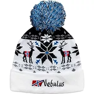 Nebulus Hüte & Mützen Nebulus Unisex Mütze Inverno, mit Norweger Muster, mit Bommel