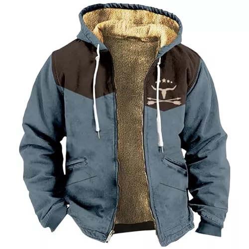 Asija Jacken Herren Winterjacke Jacke Herren Snowboardjacke Herren Winterjacke Herren Winterjacke 2024 Fleecejacke Reißverschluss Daunenjacke Mit Kapuze Jacke Outdoor Herbst Winter Gepolstert Dicke Comfortable
