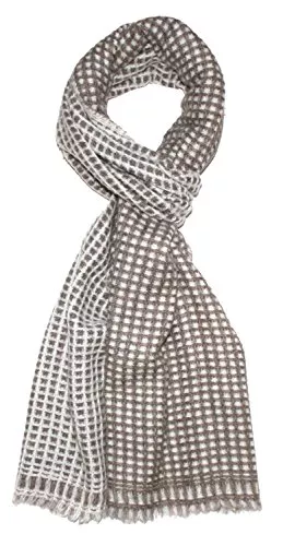 Lorenzo Cana Schals & Tücher Lorenzo Cana Herren Schal 100% Kaschmir flauschig leicht 30 cm x 180 cm Kaschmirschal Kaschmirtuch Winterschal Naturfaser naturbelassen gemustert Männerschal 7823411