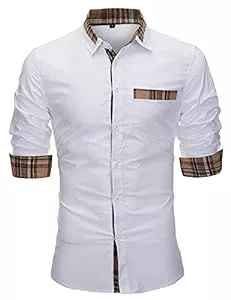 AIEOE Hemden AIEOE Herren Hemd Langarm Freizeithemd Button-Down Business Party Shirt Schlank Fit Hemd