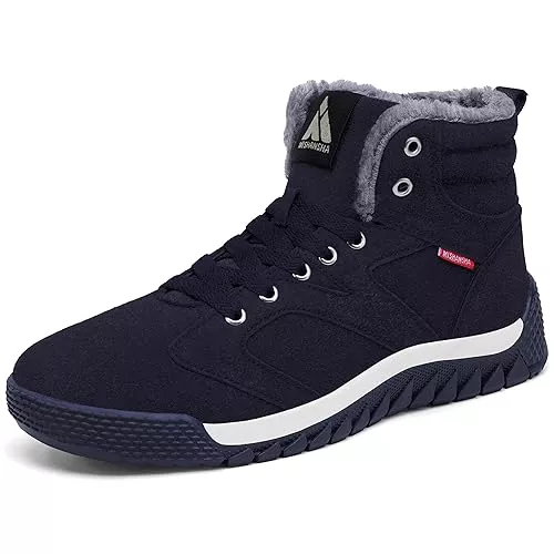 Mishansha Stiefel Mishansha Herren Winterschuhe Warm Gefüttert Schneestiefel Winter Outdoor Boots Winterstiefel, Gr 38-48 EU
