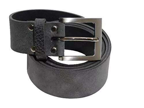 Kollektion Chrissys-in Gürtel Ledergürtel dunkelgrau aus weichem Rindleder 4 cm breit aus eigener Fertigung