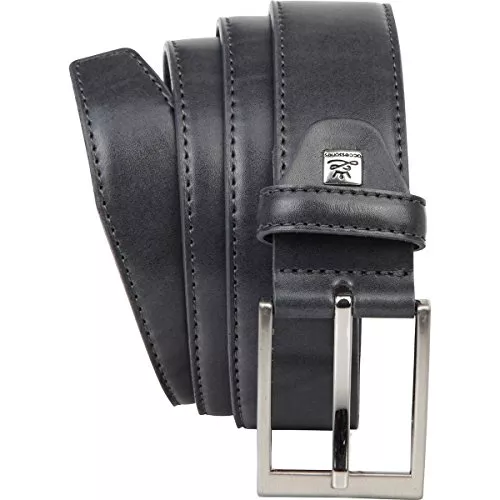 LINDENMANN Gürtel LINDENMANN Leder-Gürtel Herren 35 mm breit, Gürtel Herren Vollledergürtel, cognac/grau/weiss