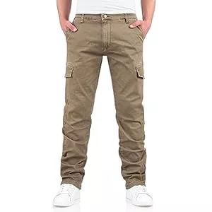 Indicode Hosen Indicode Herrenhose “Mapp“ aus 98% Baumwolle & 2% Elasthan – Cargohose Herren Hoher 2 modischen Farben erhältlich (Carpers und Dk Grey)