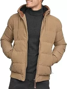 Indicode Jacken Indicode Herren Adeline Winterjacke m. Kapuze (Teddyfutter) |Steppjacke Herrenjacke