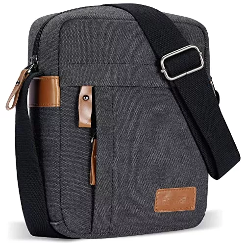 ESTARER Taschen & Rucksäcke ESTARER Umhängetasche Herren 9.7-17.3 Zoll Schultertasche Herren, Herrentasche zum Umhängen für Schule, Reise, Business