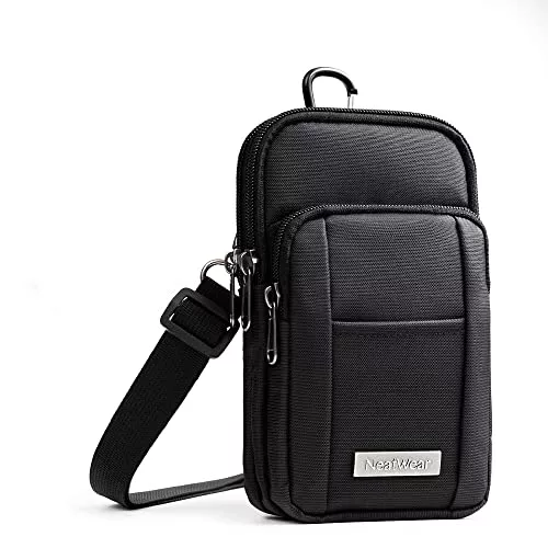 NeatWear Taschen & Rucksäcke NeatWear Umhängetasche Herren - Schwarz, Wasserdicht, Schultertasche, Shoulder Bag, Crossbody Bag, Gürteltasche, Handytasche, Backpack für Männer und Frauen
