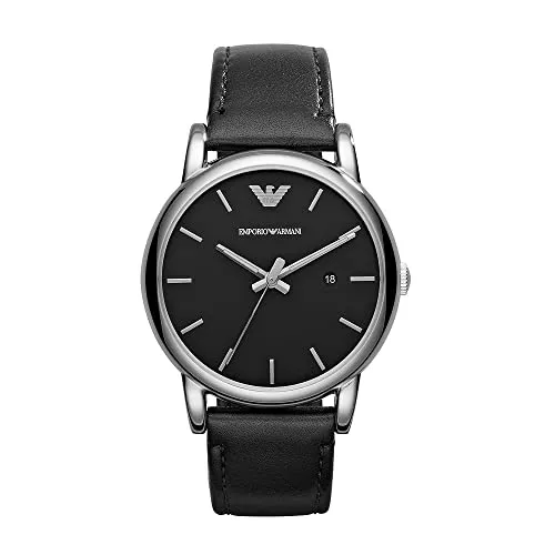 Emporio Armani Uhren Emporio Armani Herrenuhr mit drei Zeigern, Edelstahl, 41 mm Gehäusegröße