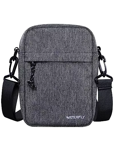 WATERFLY Taschen & Rucksäcke WATERFLY Umhängetasche Schultertasche Messenger Bag: Herrentasche Zum Umhängen Klein Herren Handy Sling Tasche Männer Shoulder Crossbag Brusttasche Damen Crossbody Handytasche
