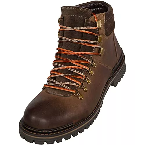 Nebulus Stiefel Nebulus Herren Stiefel Hiking, Lederstiefel mit Merinowolle gefüttert, Outdoor Winterstiefel für Männer