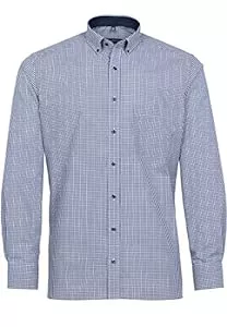 eterna Hemden eterna Hemd Modern Fit Button-Down-Kragen Patch 4176/19 X145