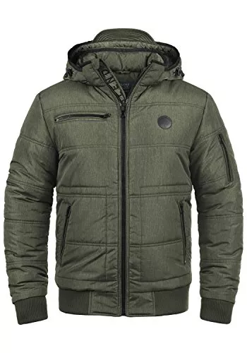 b BLEND Jacken Blend BHBoris Herren Winterjacke Steppjacke Jacke gefüttert mit Abnehmbarer Kapuze