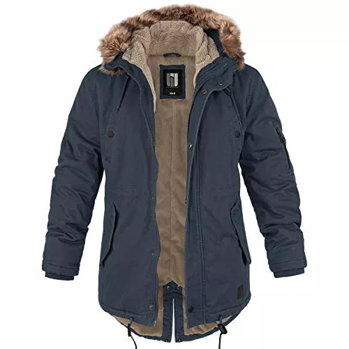bw-online-shop Mäntel bw-online-shop Winterparka Fishtail mit Futter Herren Parka Jacke