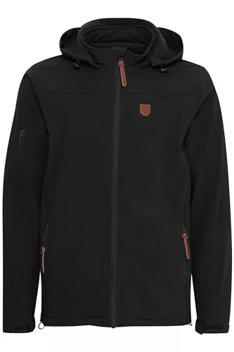 Indicode Jacken Indicode Jonas Herren Softshell Jacke Funktionsjacke Übergangsjacke mit Abnehmbarer Kapuze