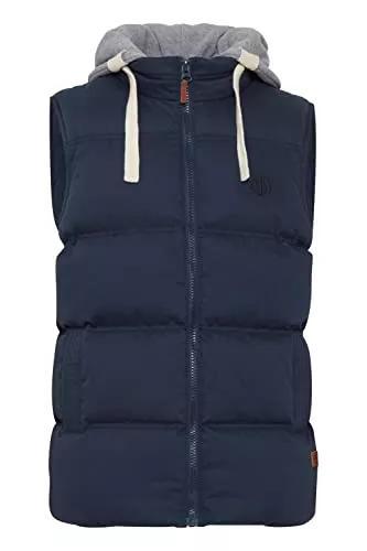 b BLEND Westen Blend BHJens Herren Weste Steppweste Outdoor Weste mit Kapuze und Stehkragen