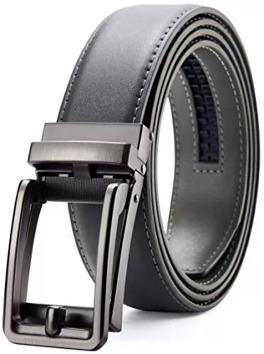 CHAOREN Gürtel CHAOREN Ledergürtel Herren – Automatik Gürtel Herren Leder 35mm für Anzug und Freizeit – Mikroverstellbarer Gürtel passt überall
