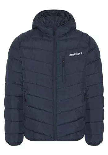 CHIEMSEE Jacken CHIEMSEE Steppjacke Herren I Regular Fit Herren Steppjacke Logo, Kapuze, Seiten- und Brusttasche I Vegane Herbstjacke Herren ohne Daunen, praktisch mit Zipper I 2 Farben, Größe S-3XL