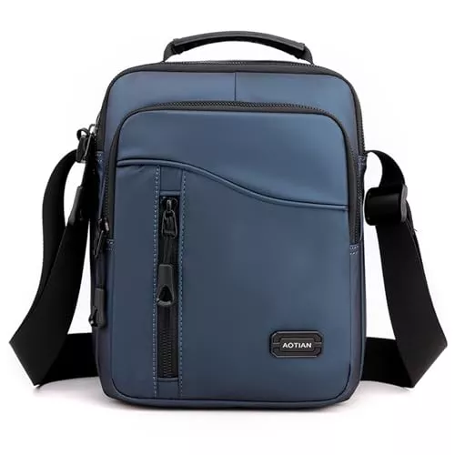 SPAHER Taschen & Rucksäcke SPAHER Umhängetasche Herren Oxford Herren Tasche für iPad Kuriertasche Wasserdicht Schultertasche Geschenk für Männer Messenger Bag Crossbody Reise Arbeitstasche Studententasche