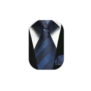 Enlision Accessoires Enlision Krawatte Herren mit Einstecktuch Set Check/Plaid/Streifen Krawatte & Taschentuch für für Business Hochzeit Feier Anzug
