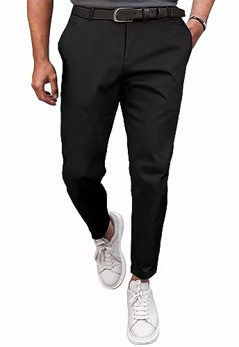 Meilicloth Hosen Meilicloth Herren Chino Hose Anzughose Herren Chinohose Stretchhose Herren Baumwolle Sporthose Casual Freizeithose mit Enger Passform