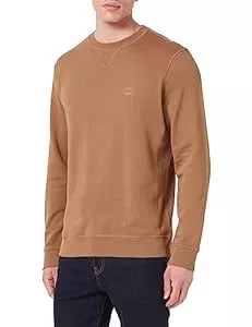 BOSS Pullover & Strickmode BOSS Herren Westart Relaxed-Fit Sweatshirt aus Baumwolle mit Logo-Aufnäher