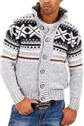 behype. Strickjacken behype. Herren Strick-Jacke Pullover im Norweger Look