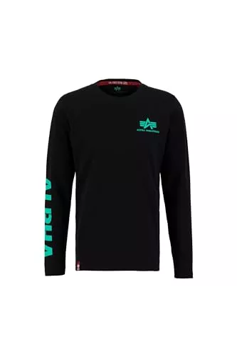 ALPHA INDUSTRIES Langarmshirts ALPHA INDUSTRIES Herren Sleeve Print Heavy Ls Longsleeve T-Shirt