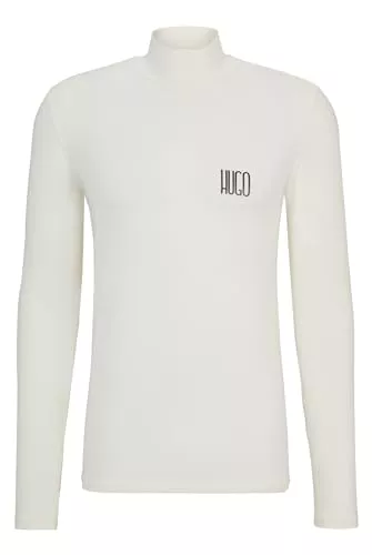 HUGO Pullover & Strickmode HUGO Herren Dardini IN Slim-Fit Longsleeve mit Stehkragen und Logo der neuen Saison