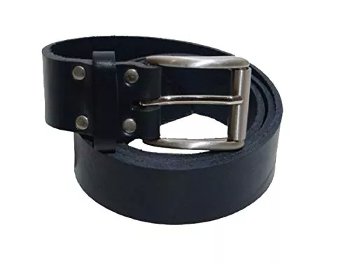 Kollektion Chrissys-in Gürtel Ledergürtel aus Vollrindleder 4 cm breit dunkelblau aus Eigener Fertigung