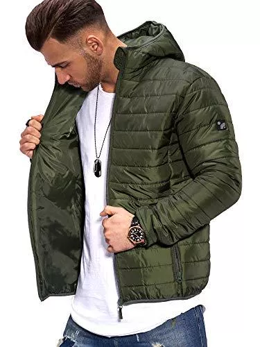 Rello &amp; Reese Jacken Rello &amp; Reese Herren Jacke Puffer Steppjacke Übergangsjacke mit Beutel