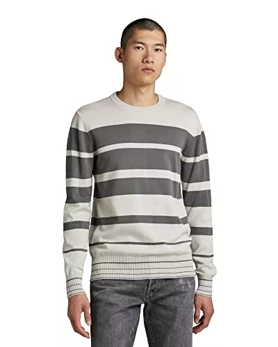G-STAR RAW Pullover & Strickmode G-STAR RAW Herren Irregular Stripe Knitted Pullover Knits