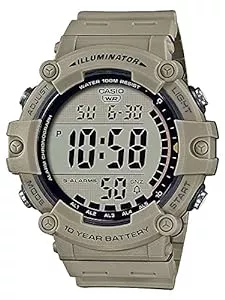 Casio Uhren Casio Unisex-Erwachsene Digital Quartz Uhr mit Kunststoff Armband AE-1500WH-5AVEF, Technisch-Wissenschaftlich, Grau