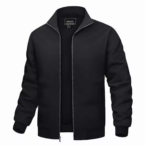 TACVASEN Jacken TACVASEN Übergangsjacke Herren Bomberjacke Leichte Sommerjacke Blouson Dünne Jacke Herbstjacke mit Innentasche
