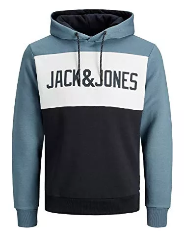 JACK & JONES Kapuzenpullover JACK & JONES Herren JJELOGO Blocking Sweat Hood NOOS 12172344