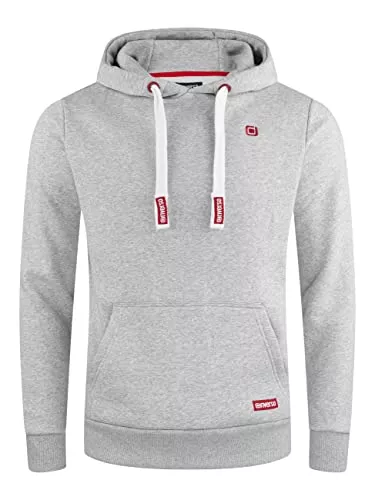 riverso Kapuzenpullover riverso Herren Kapuzenpullover RIVLinus Hoodie Sweatshirt Pullover Kapuze Kängurutaschen Regular Fit Einfarbig Baumwolle
