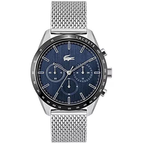 Lacoste Uhren Lacoste Chronograph Quarz Uhr für Herren Kollektion Boston mit Edelstahl- oder Lederarmband, erhältlich