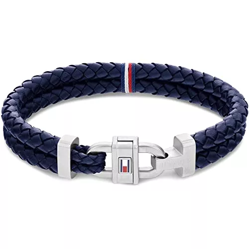 Tommy Hilfiger Schmuck Tommy Hilfiger Jewelry Armband für Herren aus Leder Blau - 2790362