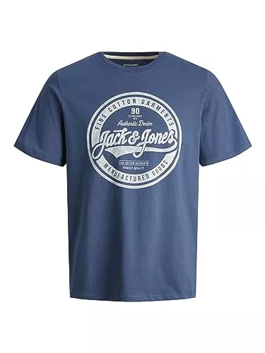 JACK & JONES T-Shirts JACK & JONES Male T-Shirt Logo Rundhals T-Shirt