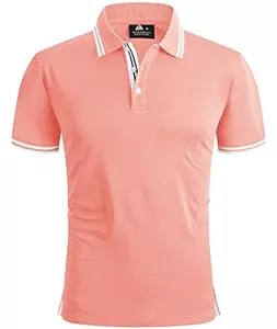 geeksport Poloshirts geeksport Herren Poloshirt Kurzarm Tennis Regular Fit Shirt Sport Schnelltrocknend Atmungsaktiv Polohemd Sommer Outdoor Golf T-Shirt