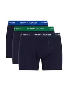 Tommy Hilfiger Unterwäsche Tommy Hilfiger Herren 3er-Pack Essential-Boxershorts aus charakteristischer Baumwolle, Blau