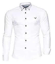 Kayhan Hemden Kayhan Herrenhemden Oxford Herren Hemd Slim-Fit Langarm-Hemden Männer Freizeit-Hemd Business