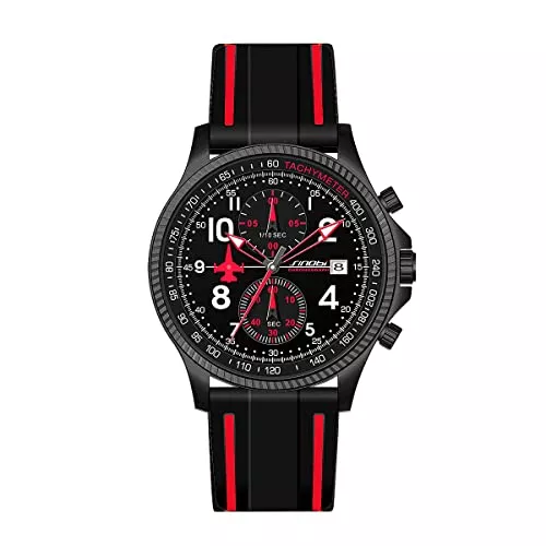 SHENGKE Uhren SHENGKE SINOBI Herren Sportuhren Chronograph Multifunktionsarmbanduhren für Männer mit Kalender Datum Wasserdicht Einfach zu lesen Uhr Männer