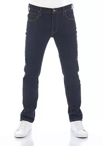 Lee Jeans Lee Herren Jeans Regular Fit Daren Zip Fly Hose Straight Jeanshose Baumwolle Denim Stretch Blue Schwarz Grau w30 w31 w32 w33 w34 w36 w38 w40 w42 w44