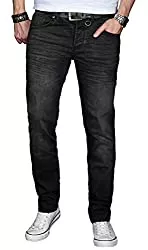 ALESSANDRO SALVARINI Jeans A. Salvarini Designer Herren Jeans Hose Basic Stretch Jeanshose Regular Slim