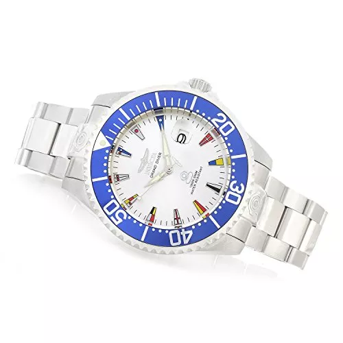 Invicta Uhren Invicta Grand Pro Diver Herren-Armbanduhr mit Edelstahlband, 22 internationale Armbanduhr