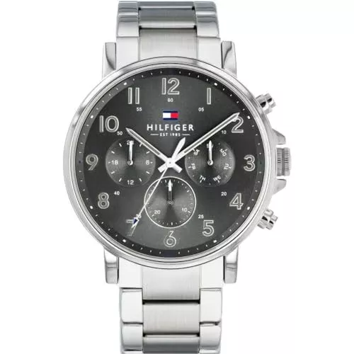 Tommy Hilfiger Uhren Tommy Hilfiger Herren Multi Zifferblatt Quarz Uhr Danielmit Leder Armband