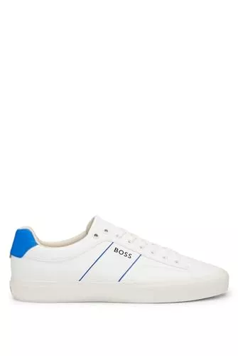 BOSS Sneaker & Sportschuhe BOSS Herren Aiden Tenn Schnür-Sneakers mit Cupsohle und kontrastfarbenem Logo Größe