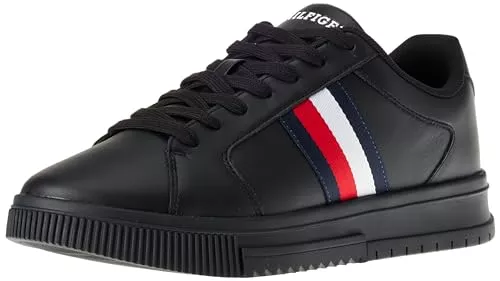 Tommy Hilfiger Sneaker & Sportschuhe Tommy Hilfiger Herren Supercup LTH Stripes ESS Fm0fm04895 Cupsole Sneaker