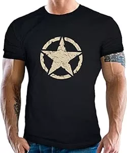 Gasoline Bandit T-Shirts Classic T-Shirt für den US-Army Fan: Vintage Star
